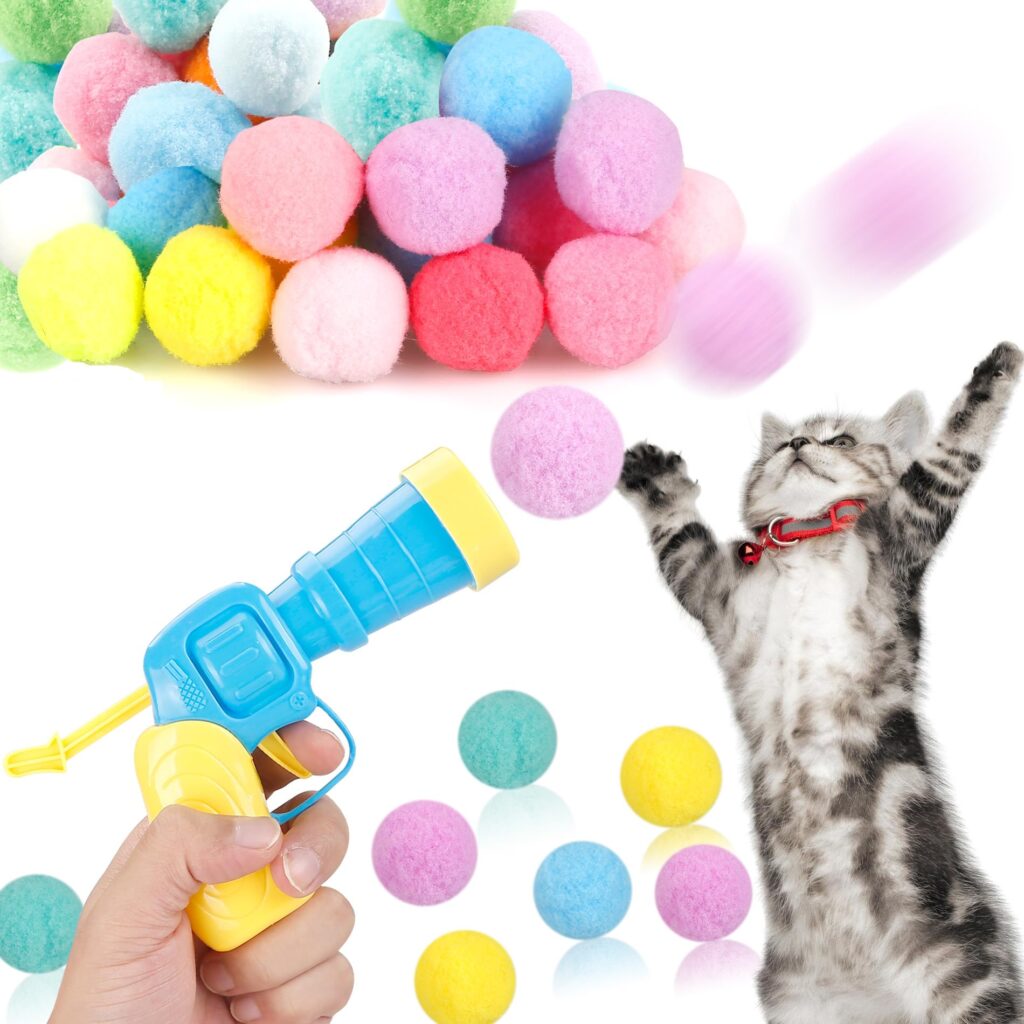 MeoHui Cat Ball Toy Launcher Gun