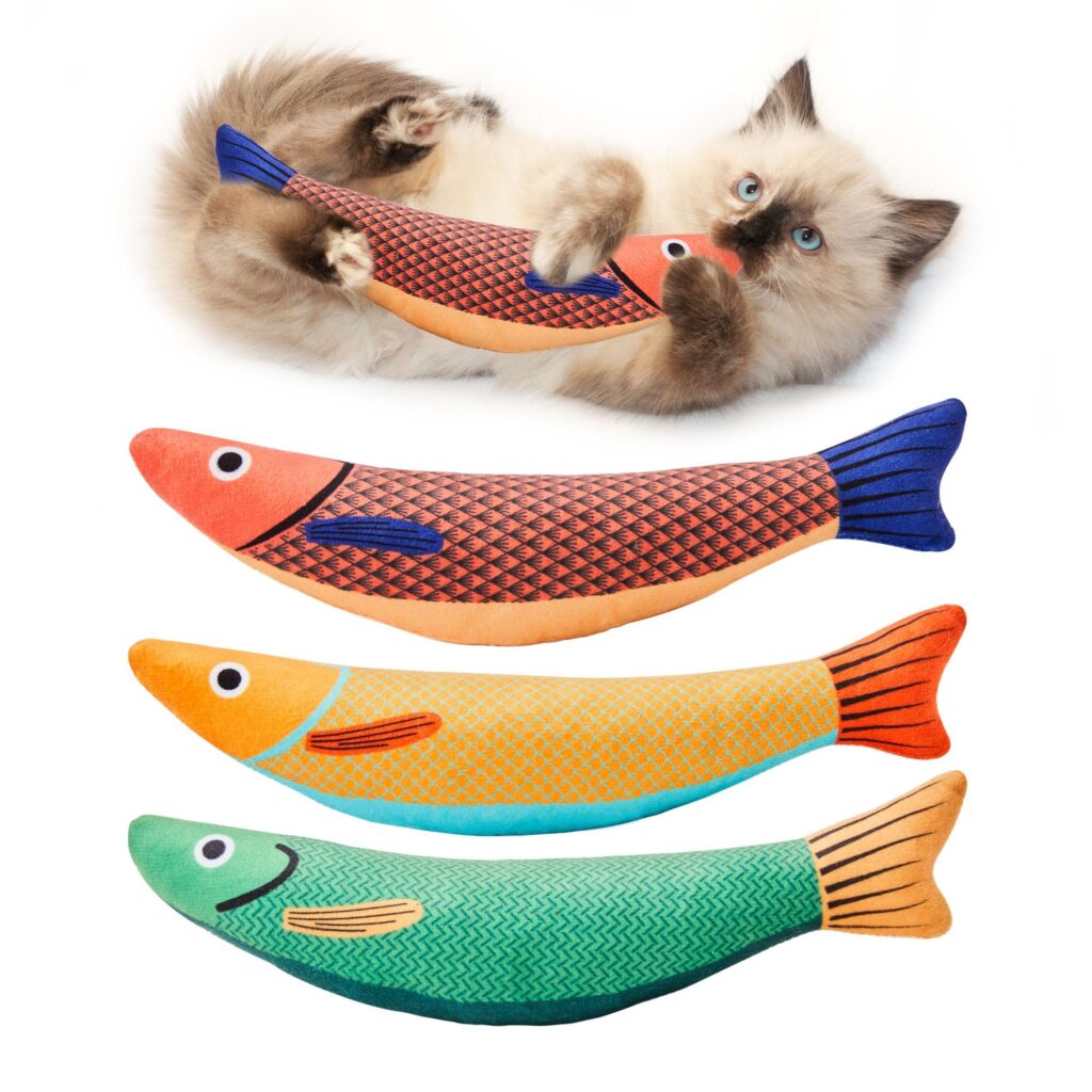 Potaroma Cat Toys Saury Fish