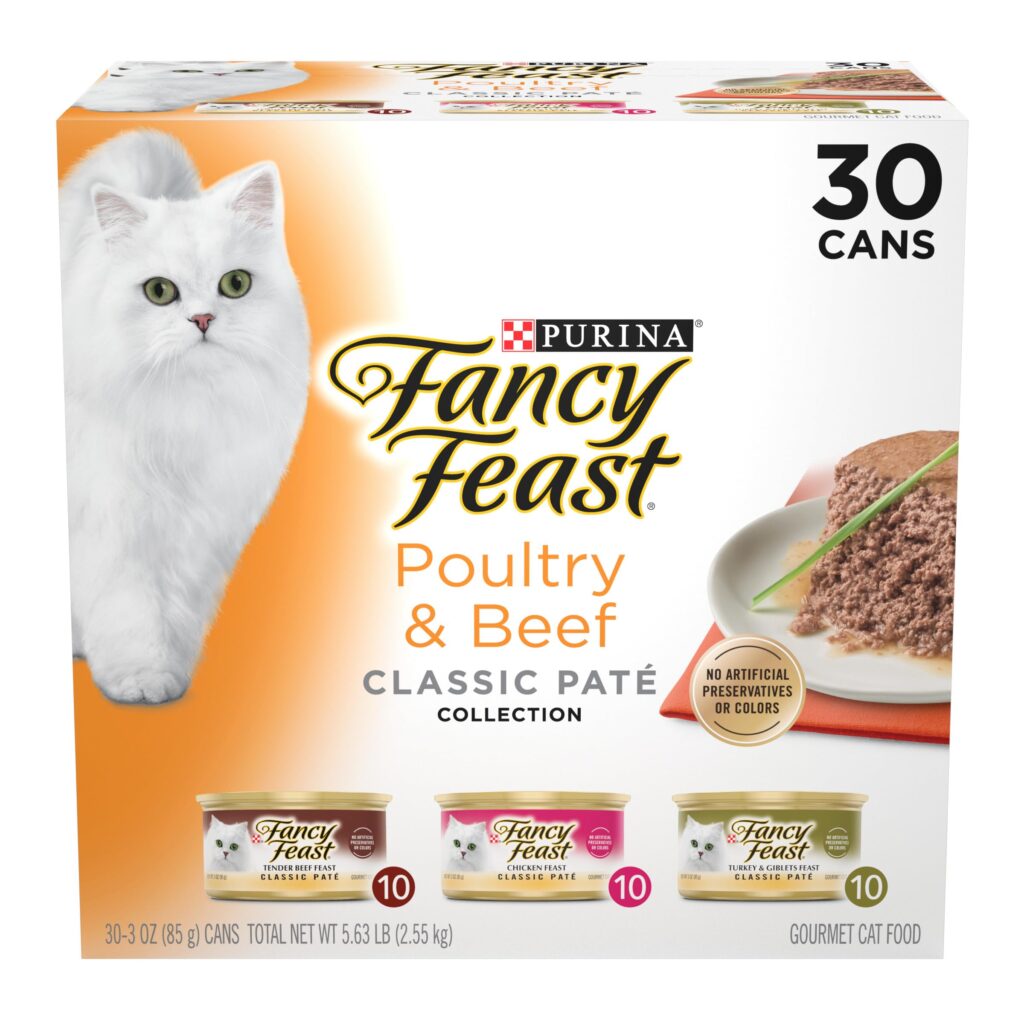 Fancy Feast Grain Free Wet Cat Food Variety Pack