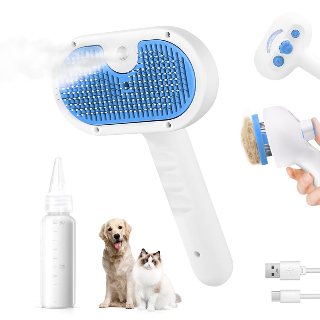 Pet Steam Brush for Dog & Cat