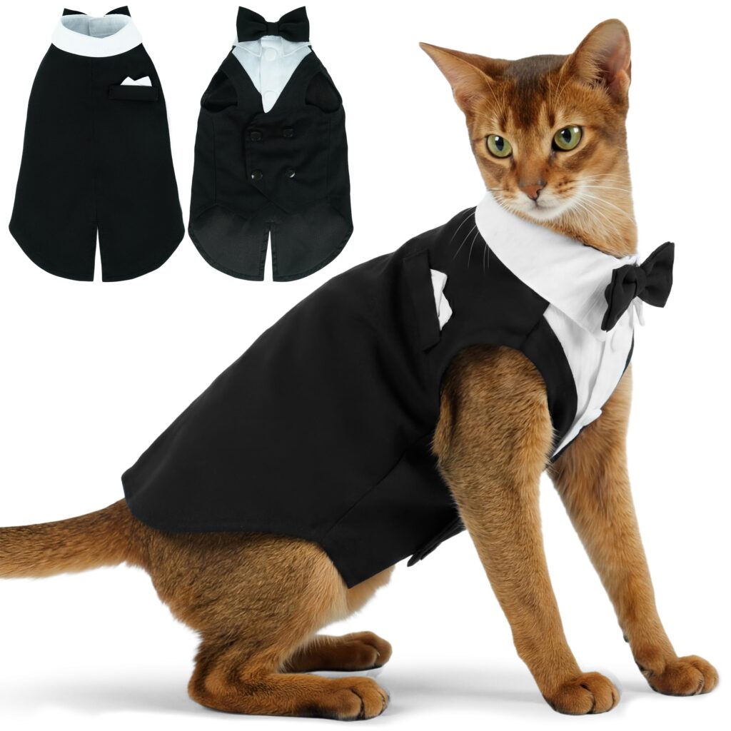 PUMYPOREITY Cat Tuxedo Suit