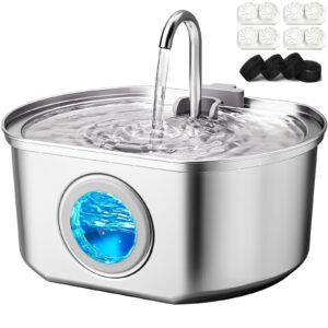 Cat Water Fountain Stainless Steel 73oz
