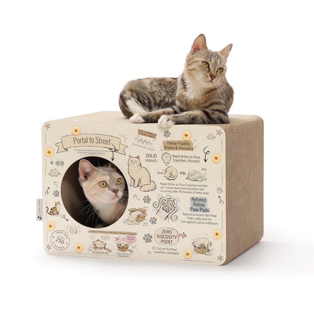 Carrie & Koccha Cardboard Cat Scratcher House