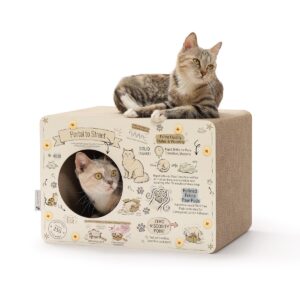 Carrie & Koccha Cardboard Cat Scratcher House