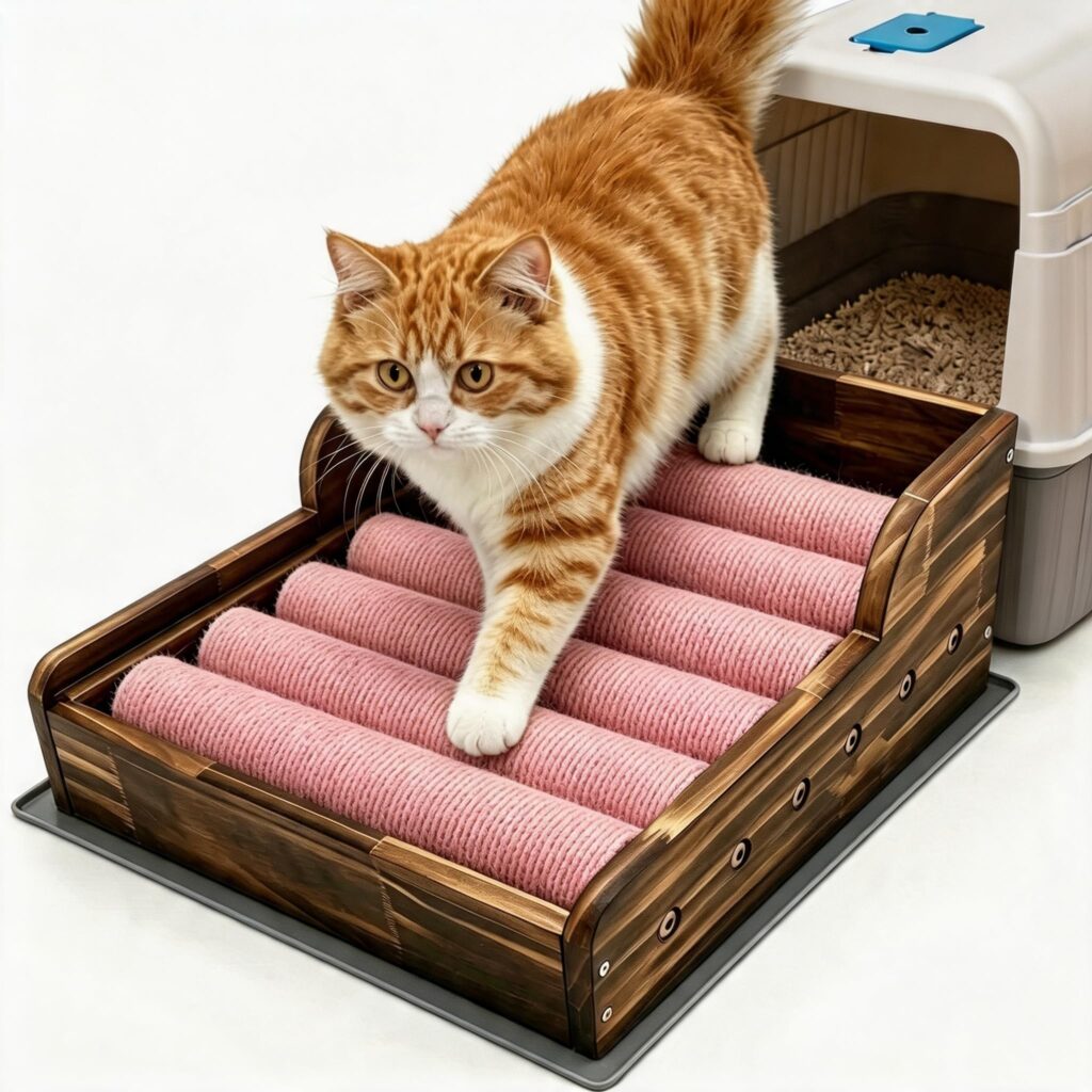 Cat Litter Box Step Ramp